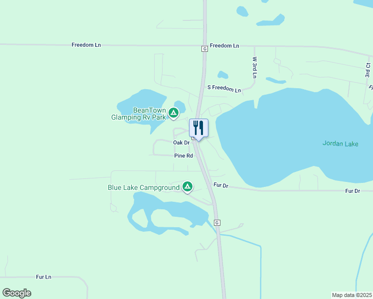 map of restaurants, bars, coffee shops, grocery stores, and more near 3514 County Road G in Wisconsin Dells
