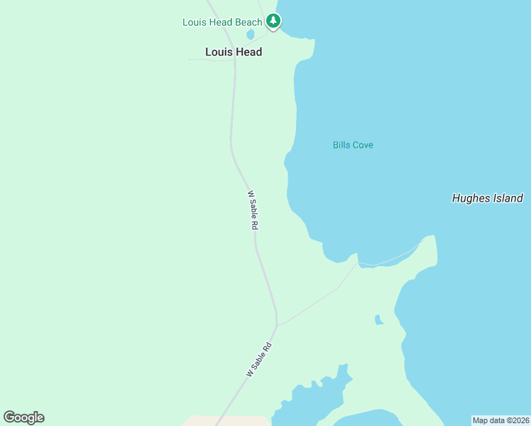 map of restaurants, bars, coffee shops, grocery stores, and more near 1815 West Sable Road in Sable River