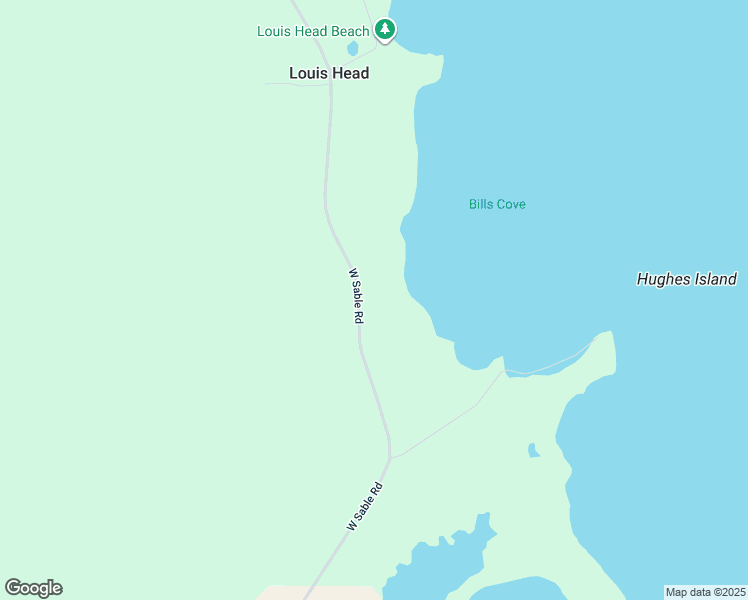 map of restaurants, bars, coffee shops, grocery stores, and more near 1815 West Sable Road in Sable River