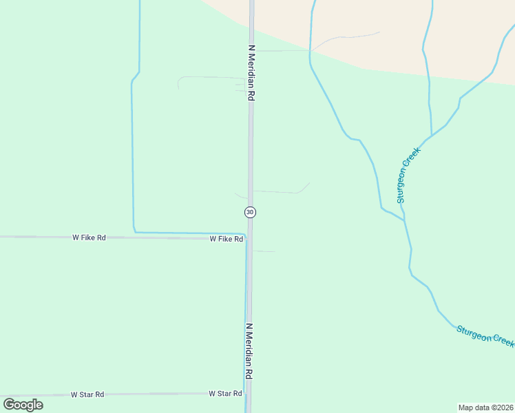 map of restaurants, bars, coffee shops, grocery stores, and more near 4500 North Meridian Road in Hope