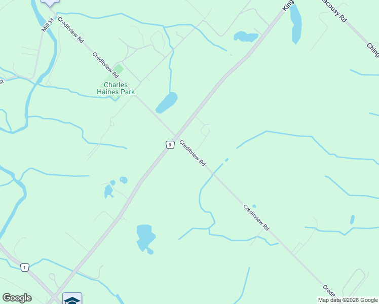 map of restaurants, bars, coffee shops, grocery stores, and more near 13951 Creditview Road in Regional Municipality of Peel
