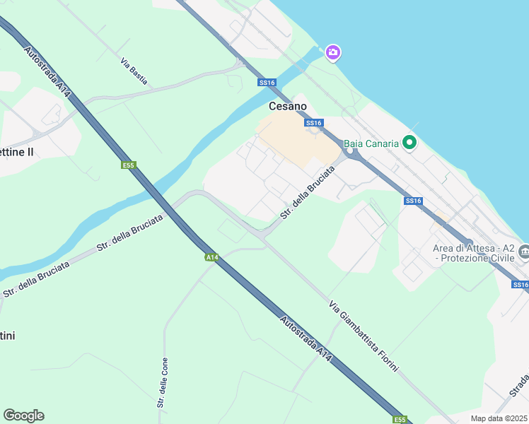 map of restaurants, bars, coffee shops, grocery stores, and more near 2 Strada della Bruciata in Cesano