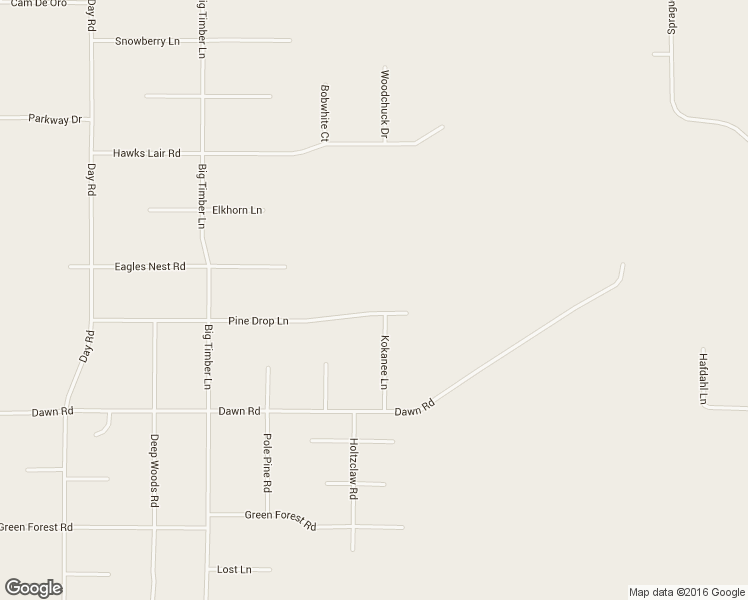 map of restaurants, bars, coffee shops, grocery stores, and more near 16266 Pine Drop Lane in La Pine