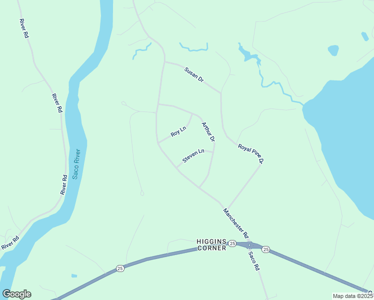 map of restaurants, bars, coffee shops, grocery stores, and more near 2 Steven Lane in Standish
