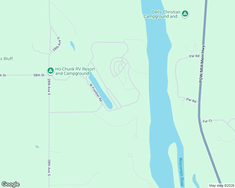 map of restaurants, bars, coffee shops, grocery stores, and more near N2884 28th Avenue South in Lyndon Station