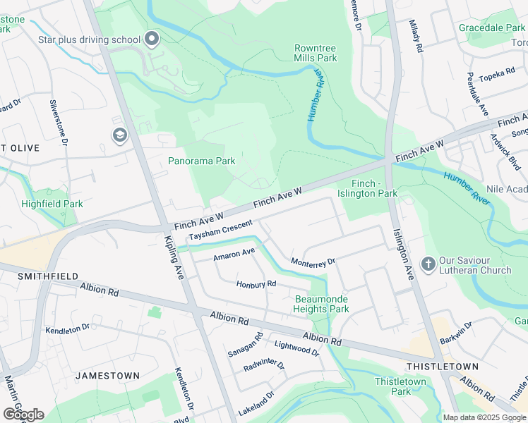 map of restaurants, bars, coffee shops, grocery stores, and more near 85 Taysham Crescent in Toronto