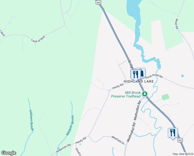 map of restaurants, bars, coffee shops, grocery stores, and more near 99 James Henry Lane in Westbrook