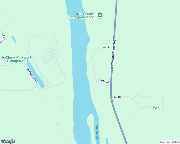 map of restaurants, bars, coffee shops, grocery stores, and more near 6 Cherry Trail in Wisconsin Dells