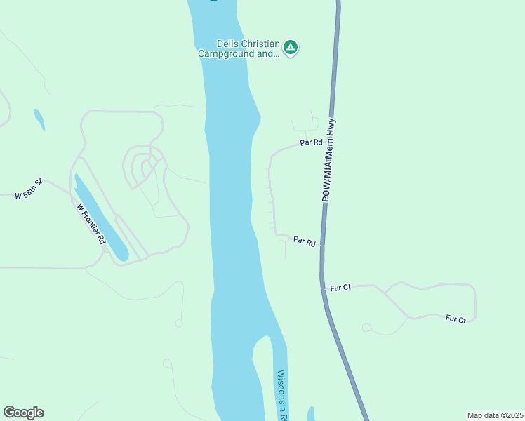 map of restaurants, bars, coffee shops, grocery stores, and more near 6 Cherry Trail in Wisconsin Dells