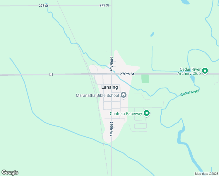 map of restaurants, bars, coffee shops, grocery stores, and more near in Lansing