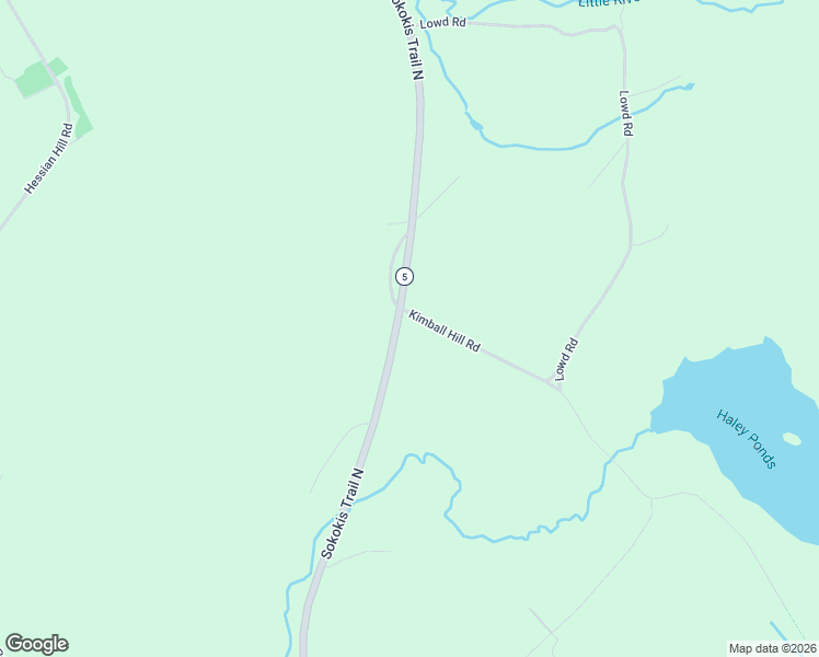 map of restaurants, bars, coffee shops, grocery stores, and more near Sokokis Trail North in Cornish