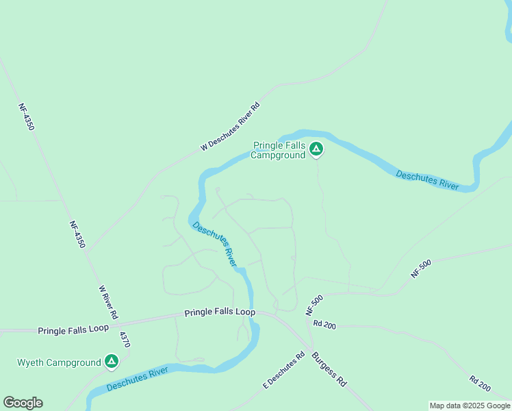 map of restaurants, bars, coffee shops, grocery stores, and more near 53589 Brookie Way in La Pine