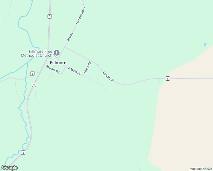 map of restaurants, bars, coffee shops, grocery stores, and more near 19493 MOOSE Road in Wykoff