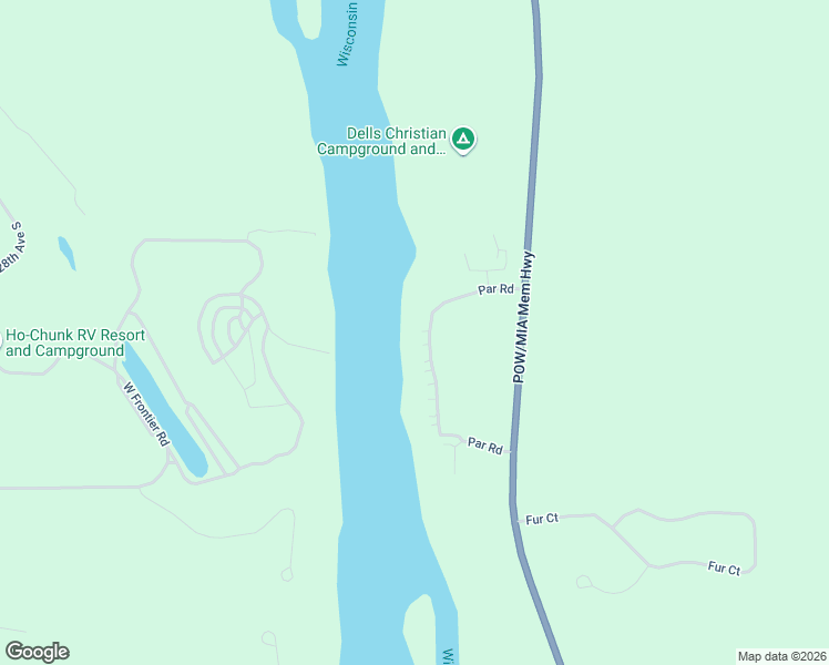 map of restaurants, bars, coffee shops, grocery stores, and more near 9 Juniper Trail in Wisconsin Dells