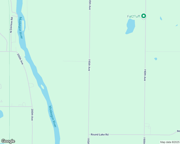 map of restaurants, bars, coffee shops, grocery stores, and more near 195th Avenue in Big Rapids