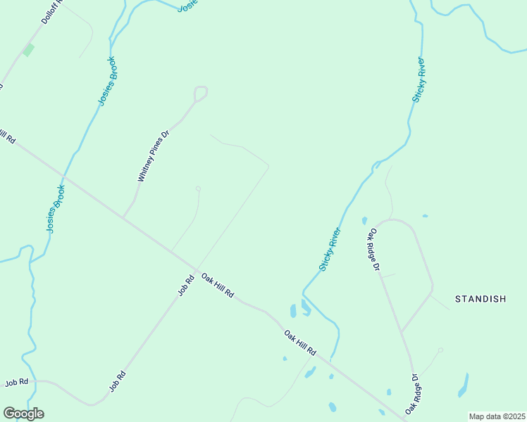 map of restaurants, bars, coffee shops, grocery stores, and more near 24 Mountain View Lane in Standish