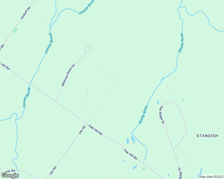 map of restaurants, bars, coffee shops, grocery stores, and more near 24 Mountain View Lane in Standish