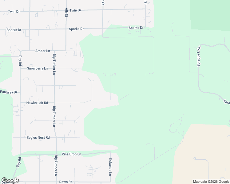 map of restaurants, bars, coffee shops, grocery stores, and more near 53620 Woodchuck Drive in La Pine