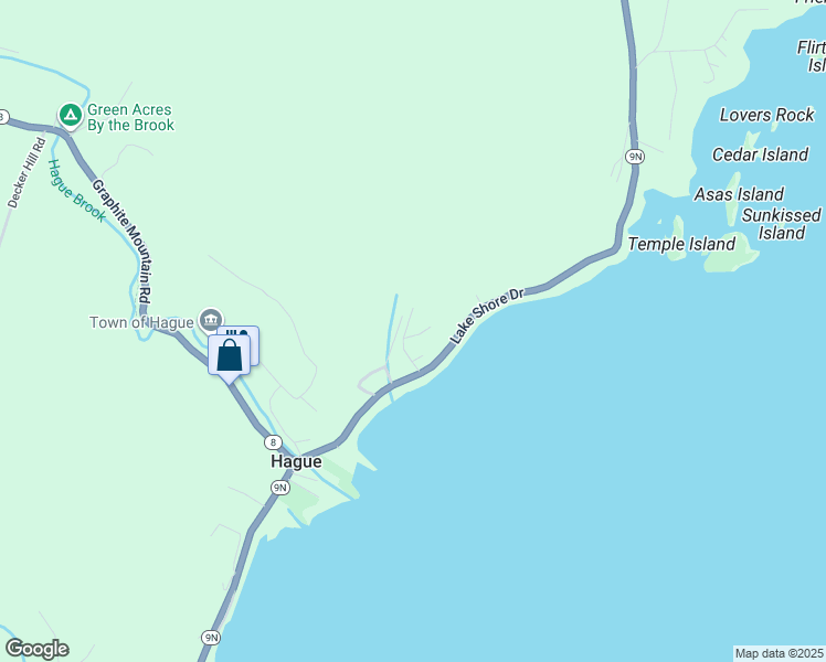 map of restaurants, bars, coffee shops, grocery stores, and more near 20 Lake Shore Terrace in Hague