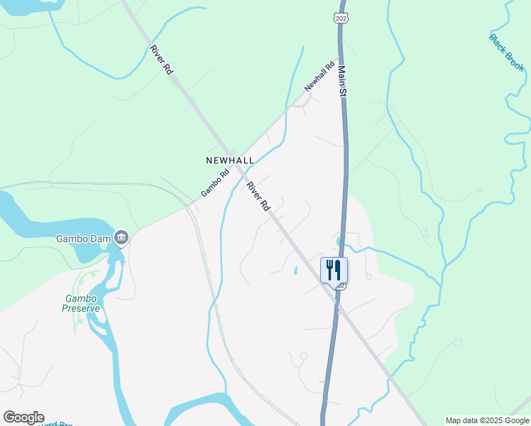 map of restaurants, bars, coffee shops, grocery stores, and more near 438 River Road in Windham