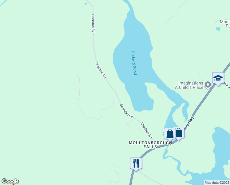 map of restaurants, bars, coffee shops, grocery stores, and more near 120 Bears Nest Trail in Moultonborough
