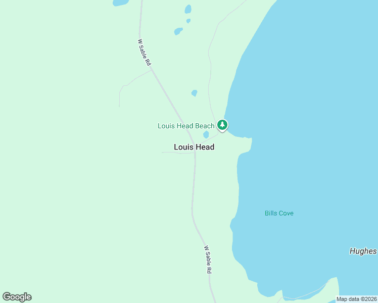 map of restaurants, bars, coffee shops, grocery stores, and more near 1668 West Sable Road in Sable River