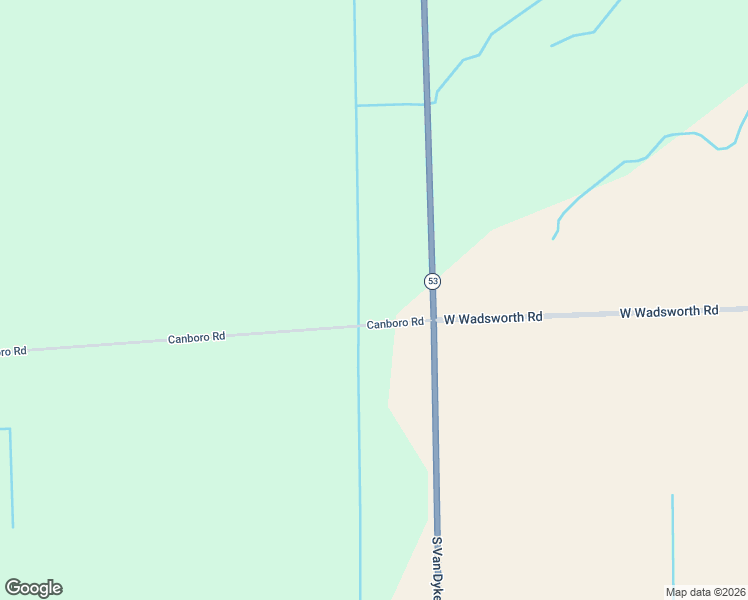 map of restaurants, bars, coffee shops, grocery stores, and more near 3060 Canboro Road in Bad Axe