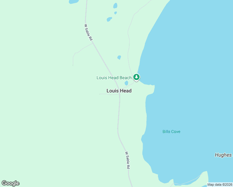 map of restaurants, bars, coffee shops, grocery stores, and more near 1668 West Sable Road in Sable River