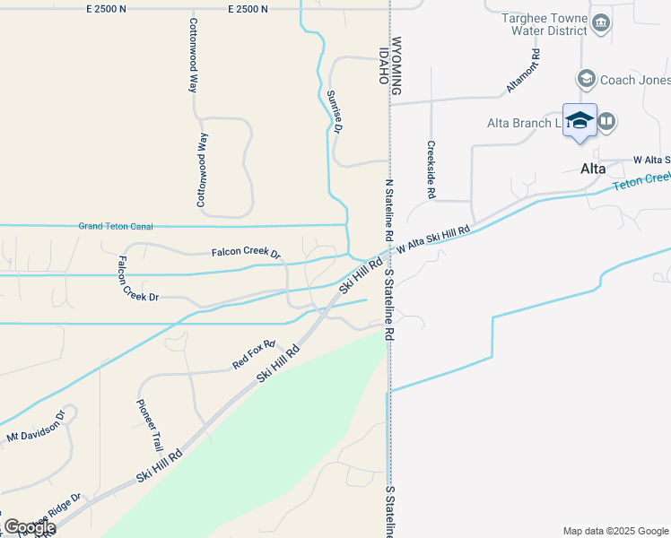 map of restaurants, bars, coffee shops, grocery stores, and more near 1879 Creek Resort Circle in Driggs