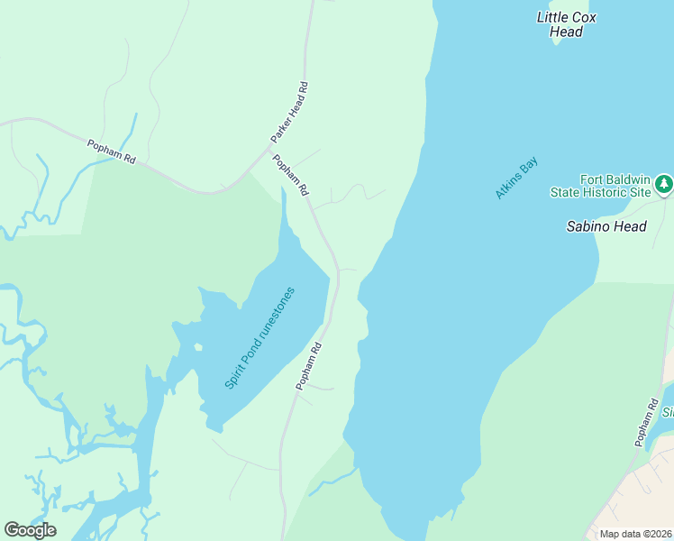 map of restaurants, bars, coffee shops, grocery stores, and more near 12 Lobsterman Way in Phippsburg