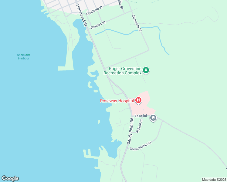 map of restaurants, bars, coffee shops, grocery stores, and more near South Street in Shelburne