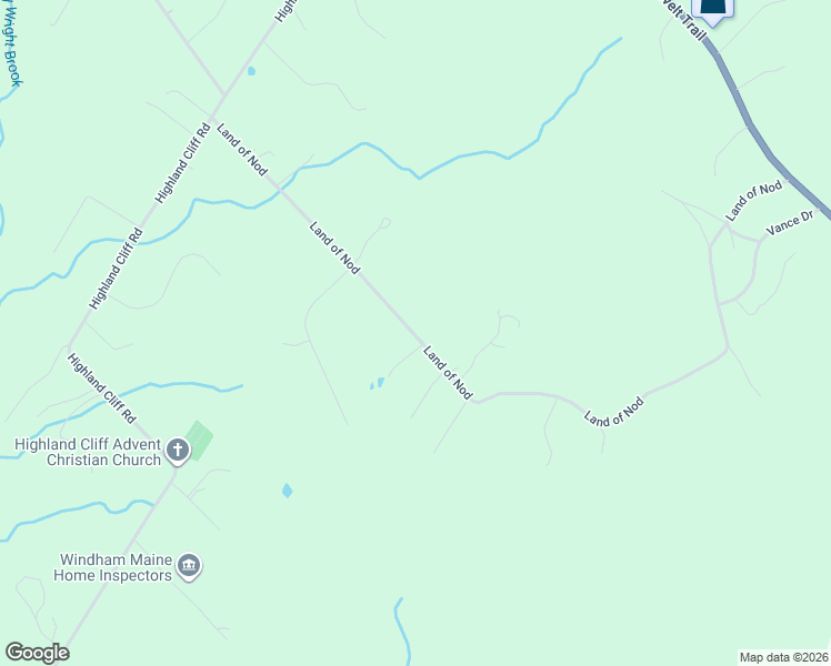 map of restaurants, bars, coffee shops, grocery stores, and more near 97 Land of Nod in Windham