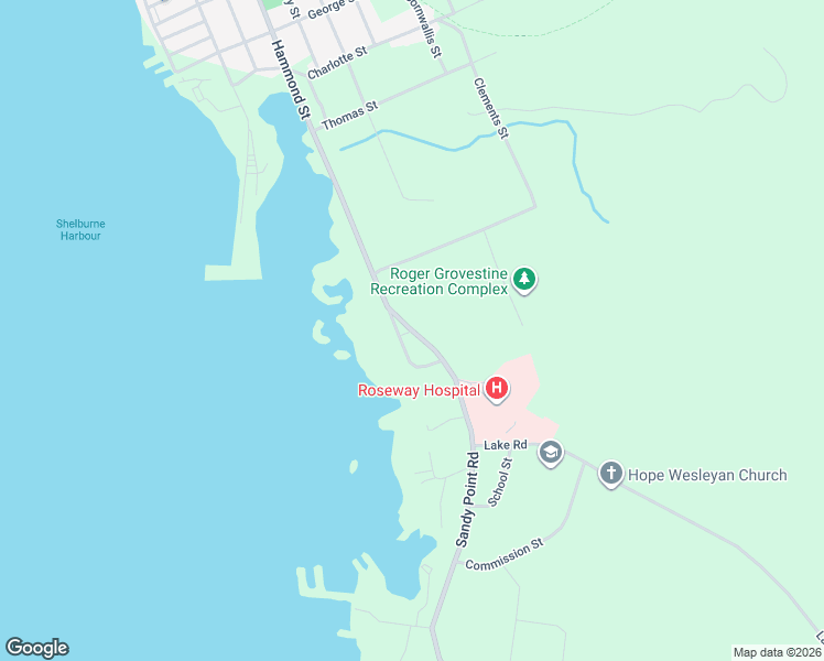 map of restaurants, bars, coffee shops, grocery stores, and more near Hammond Street in Shelburne