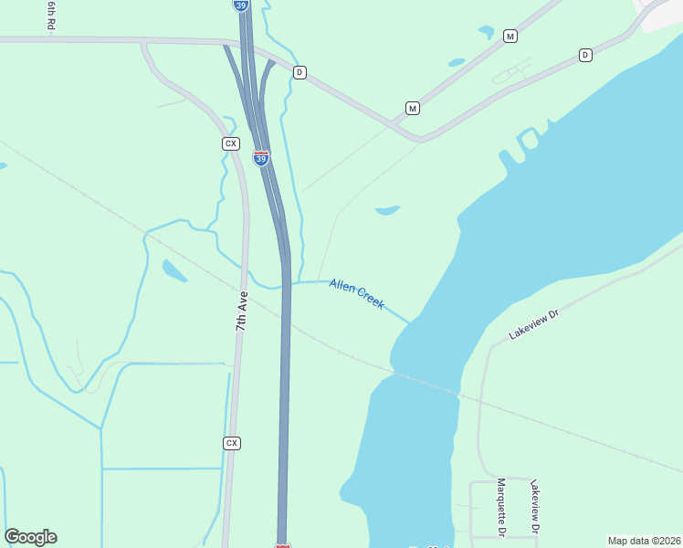map of restaurants, bars, coffee shops, grocery stores, and more near 3040 7th Drive in Montello