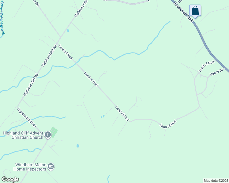 map of restaurants, bars, coffee shops, grocery stores, and more near 97 Land of Nod in Windham