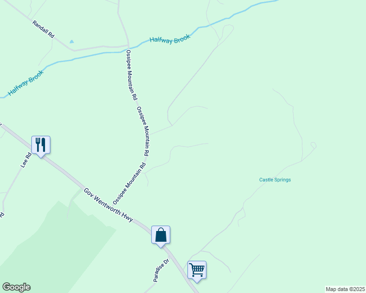 map of restaurants, bars, coffee shops, grocery stores, and more near 33 Farm Road in Moultonborough