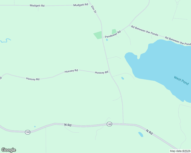 map of restaurants, bars, coffee shops, grocery stores, and more near 42 Hussey Road in Parsonsfield