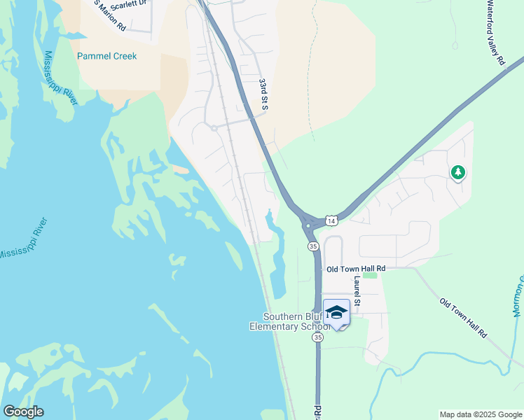 map of restaurants, bars, coffee shops, grocery stores, and more near 3634 Calvert Road in La Crosse