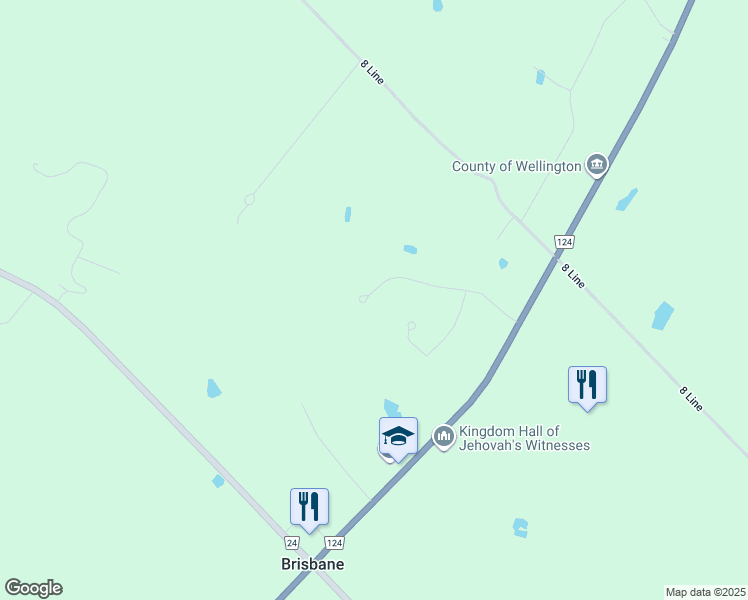 map of restaurants, bars, coffee shops, grocery stores, and more near 16 Patrick Drive in Erin