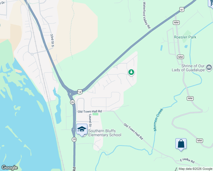 map of restaurants, bars, coffee shops, grocery stores, and more near 4372 Brickyard Lane in La Crosse