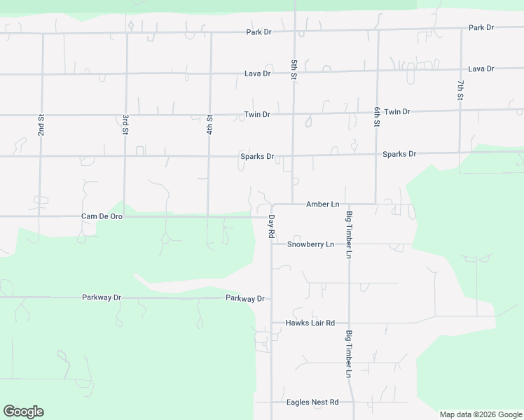map of restaurants, bars, coffee shops, grocery stores, and more near 16028 Amber Lane in La Pine