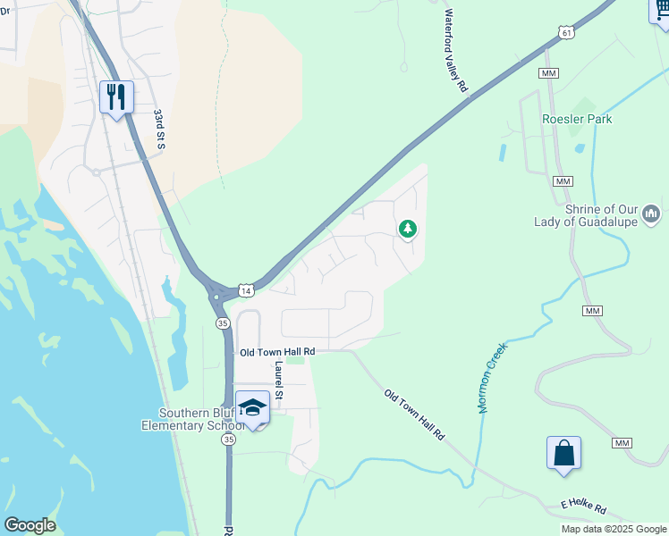 map of restaurants, bars, coffee shops, grocery stores, and more near 4305 Fireclay Court in La Crosse