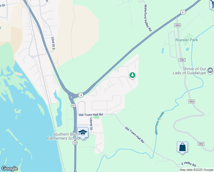 map of restaurants, bars, coffee shops, grocery stores, and more near 4372 Brickyard Lane in La Crosse