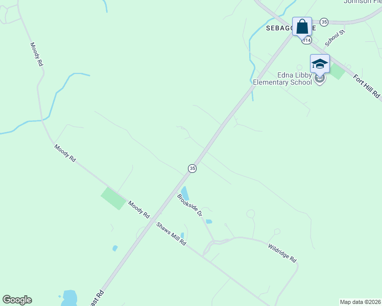 map of restaurants, bars, coffee shops, grocery stores, and more near 312 Northeast Road in Standish