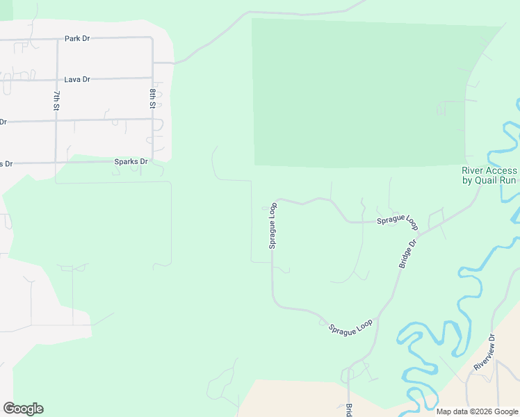 map of restaurants, bars, coffee shops, grocery stores, and more near 16523 Sprague Loop in La Pine