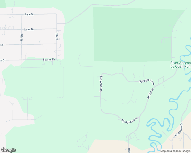 map of restaurants, bars, coffee shops, grocery stores, and more near 16523 Sprague Loop in La Pine