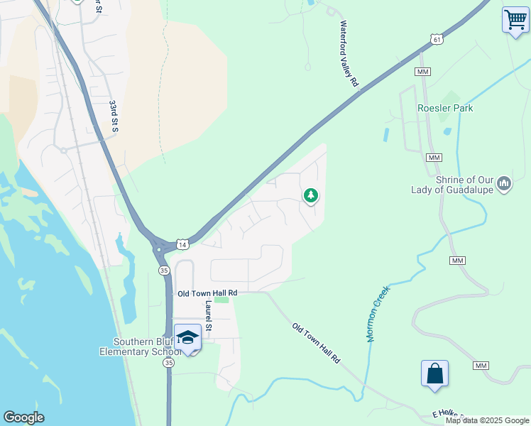 map of restaurants, bars, coffee shops, grocery stores, and more near 20 Fireclay Court in La Crosse