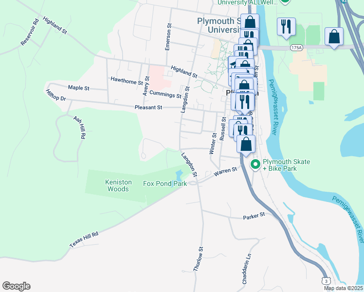 map of restaurants, bars, coffee shops, grocery stores, and more near 11 Langdon Street in Plymouth