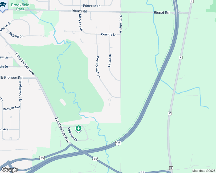 map of restaurants, bars, coffee shops, grocery stores, and more near 926 Country Club Lane in Fond du Lac
