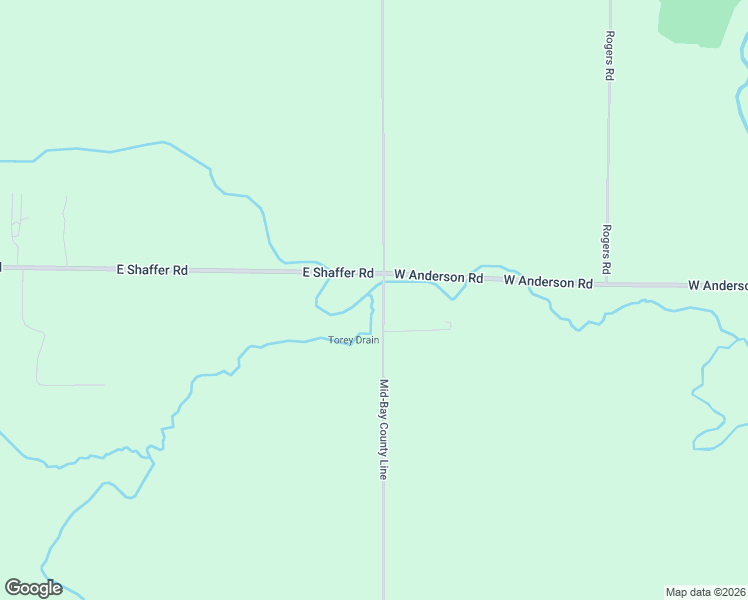map of restaurants, bars, coffee shops, grocery stores, and more near 4951 North Mid- Bay County Line Road in Midland